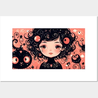 Gothic girl Posters and Art